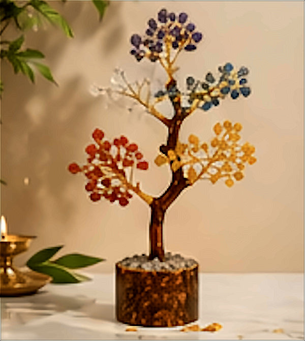 Seven Chakra Crystal Tree