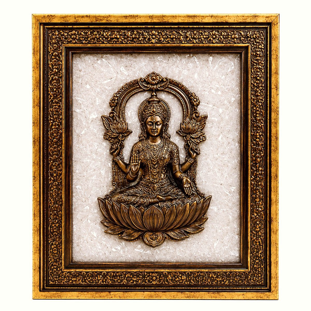 Shri Mahalakshmi Crystal Frame